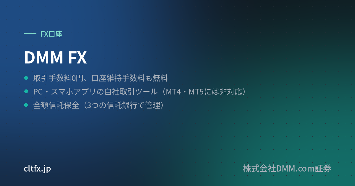 DMM FXの要点